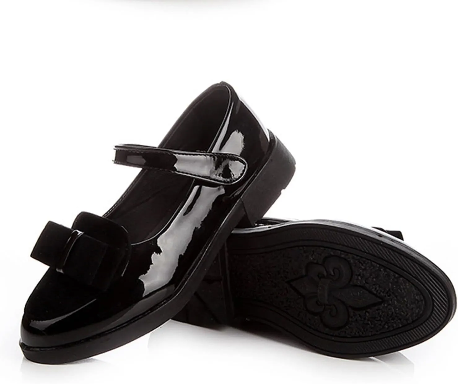 Girls Slip On Dress Shoes Ballet Flower Non Slip Mary Jane Soft Sole Flat Shoes for Daily Wedding Party