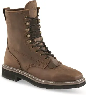 Guide Gear Men's Western Work 2.0 Lace-up Work Boots; Leather Uppers, Rubber Sole Shoes