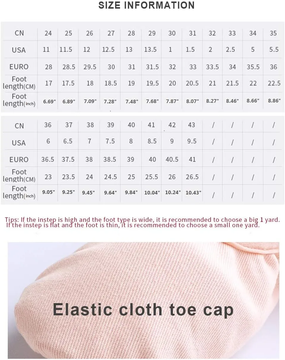 HiDance Ballet Shoes for Girls/Toddlers/Kids/Women,Elastic Canvas Ballet Dance Flats/Ballet Slippers/Dance Shoes
