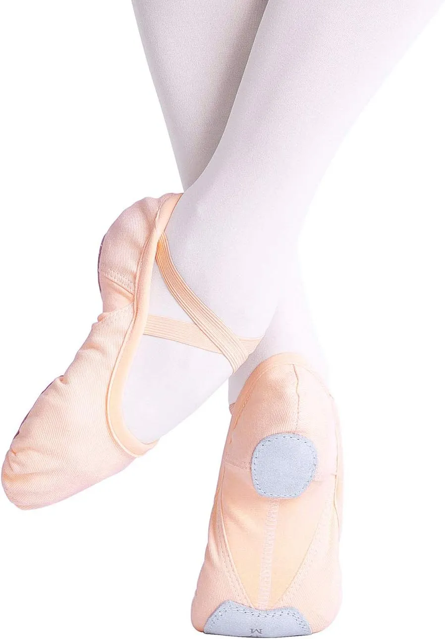 HiDance Ballet Shoes for Girls/Toddlers/Kids/Women,Elastic Canvas Ballet Dance Flats/Ballet Slippers/Dance Shoes