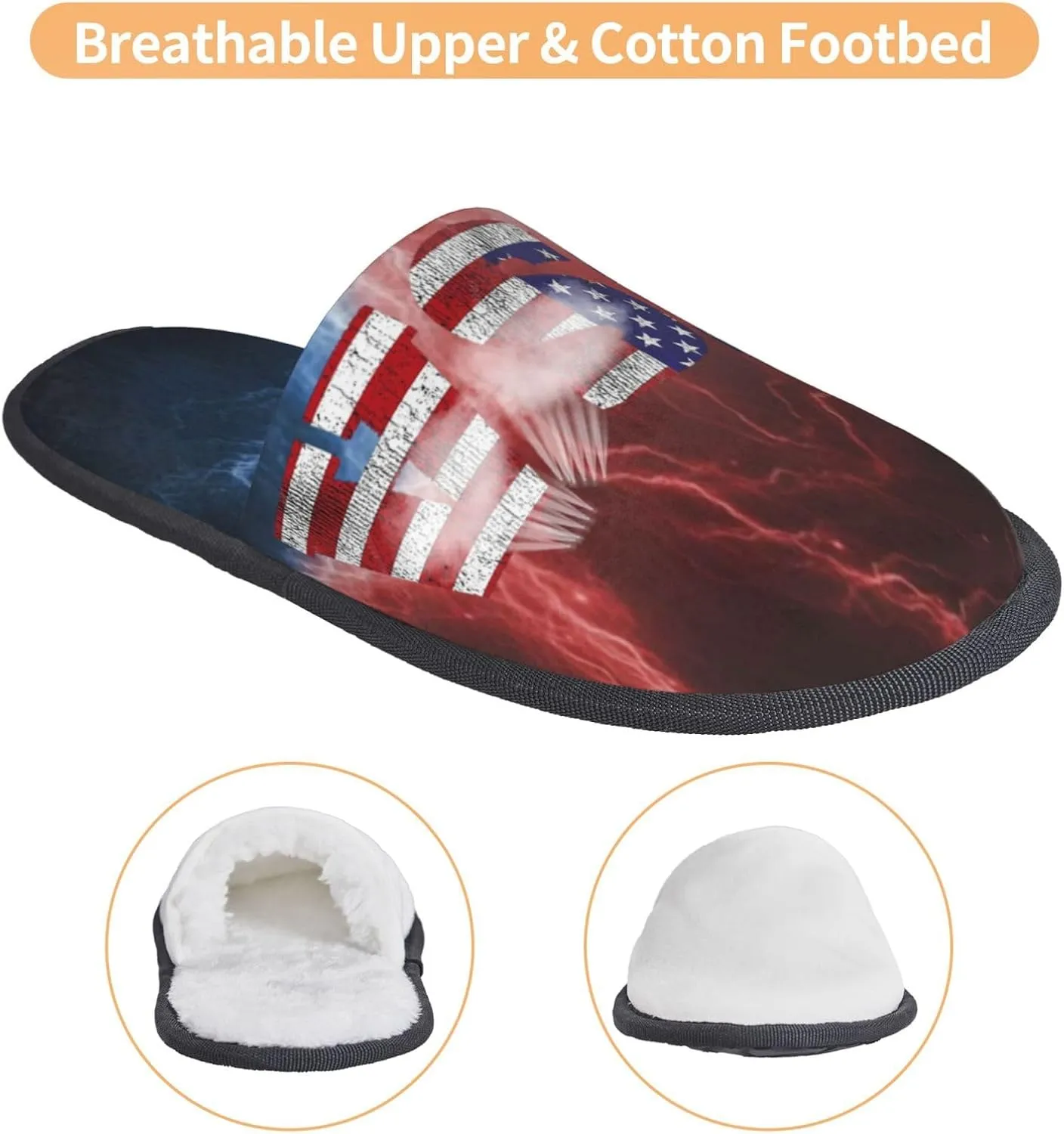 House Slippers Soft Cozy Winter For Men Women Plush Indoor Bedroom