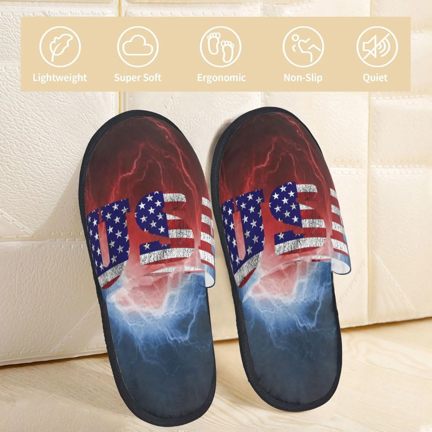 House Slippers Soft Cozy Winter For Men Women Plush Indoor Bedroom