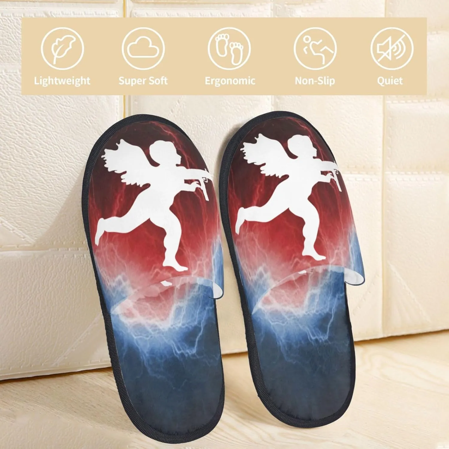House Slippers Soft Cozy Winter For Men Women Plush Indoor Bedroom