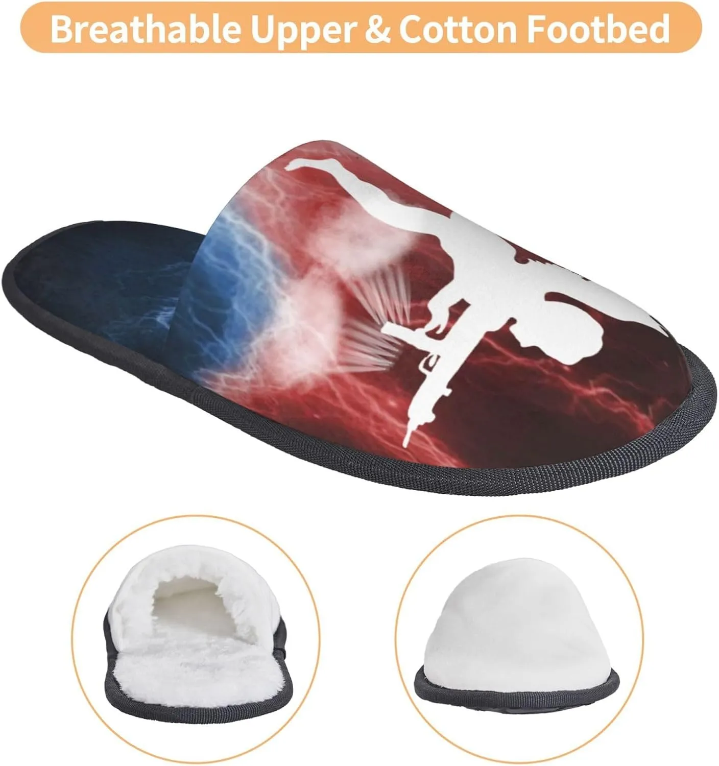 House Slippers Soft Cozy Winter For Men Women Plush Indoor Bedroom