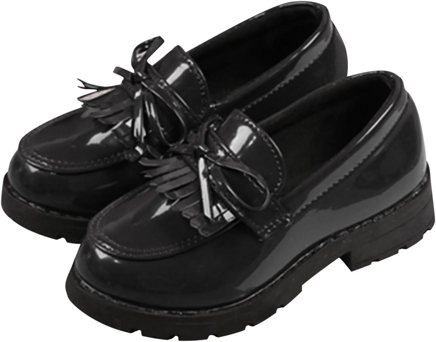 IWIHMIV Toddler Girl Mary Jane Dress Shoes Slip On Ballet Flat for Girl Party School Bowknot Shoes