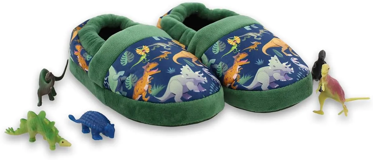 Jurassic World Dinosaur Boys Toddler Plush Aline Slippers