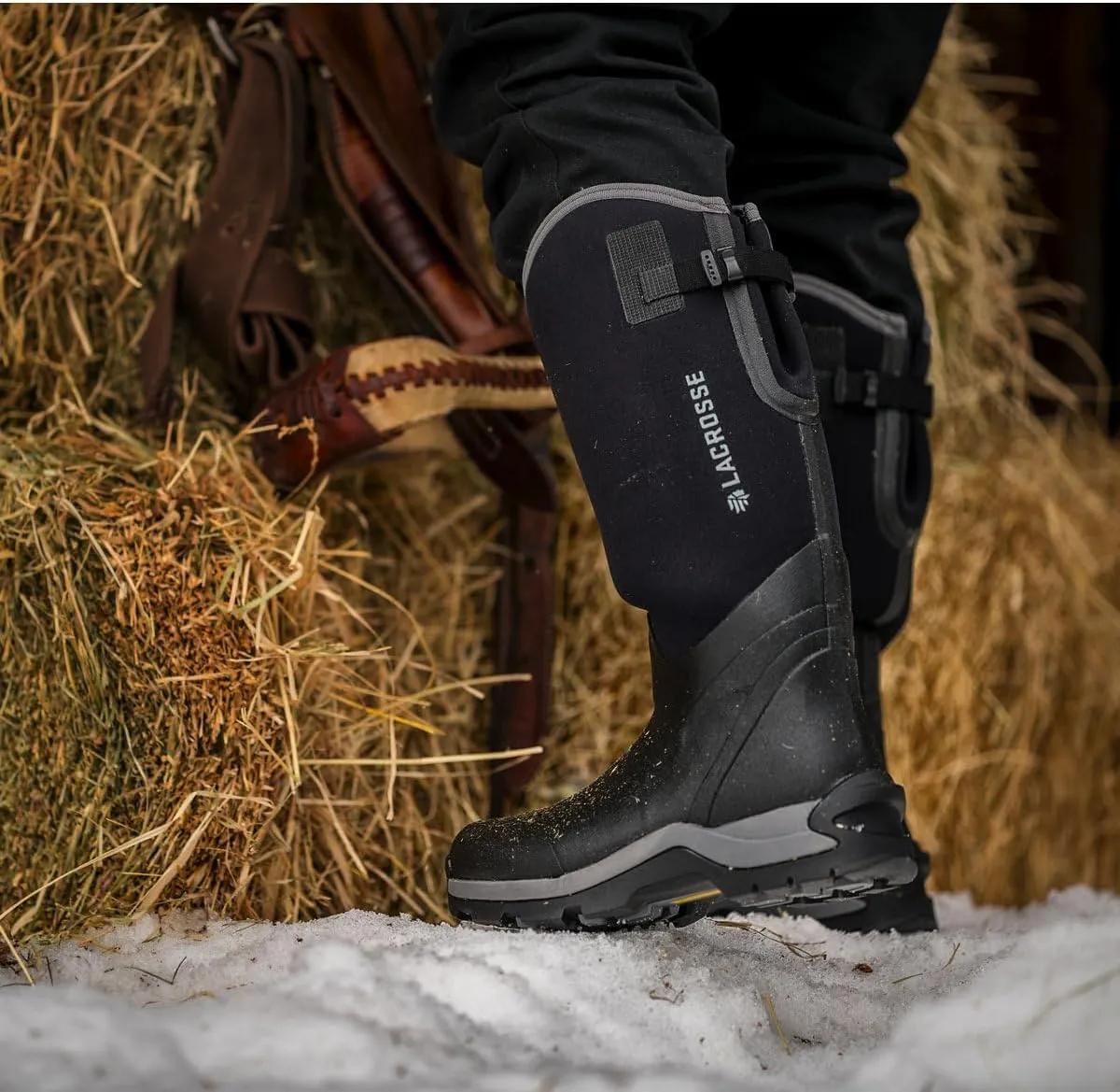 LaCrosse Mens Alpha Thermal Insulated Rubber Boots with Protective Composite Toe, Premium Natural Rubber Construction and Grippy Antarctic Outsole