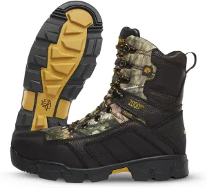 LaCrosse Mens Cold Snap 9 Hunting Boots featuring 2000G Thinsulate Ultra Insulation, Grippy Permafrost Outsole, and Supportive EVA Footbed