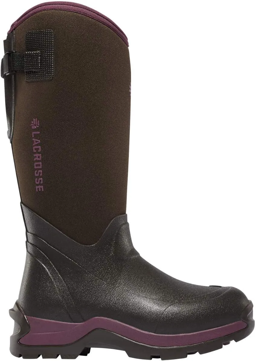 LaCrosse Womens 14 Alpha Thermal Insulated Work Boots with Plush Fleece Lining, Premium Rubber Construction, and Grippy Antarctic Outsole