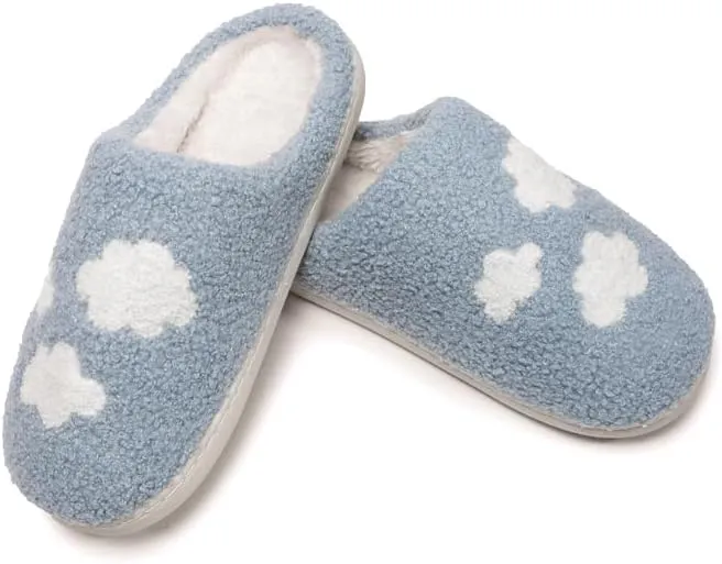Living Royal Plush Slippers, Cozy Non-Slip Rubber Sole, Soft 100% Polyester, Silly Funny Comfortable Fuzzy Design