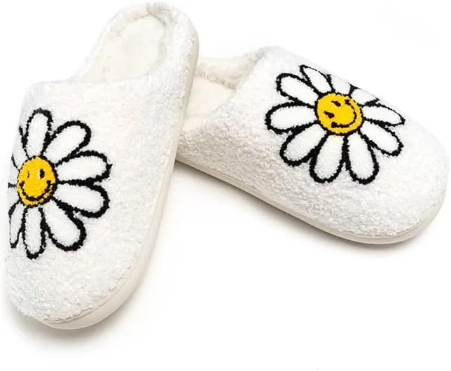 Living Royal Plush Slippers, Cozy Non-Slip Rubber Sole, Soft 100% Polyester, Silly Funny Comfortable Fuzzy Design