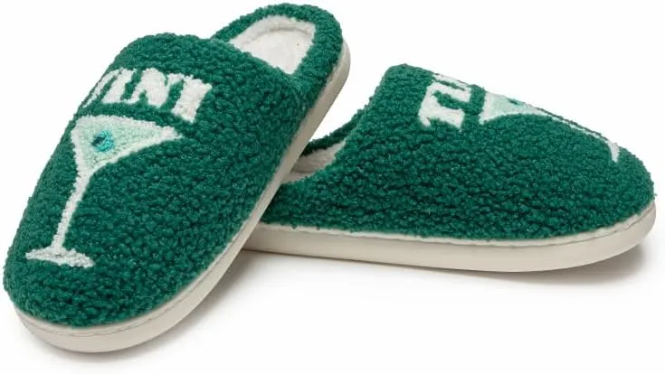 Living Royal Plush Slippers, Cozy Non-Slip Rubber Sole, Soft 100% Polyester, Silly Funny Comfortable Fuzzy Design