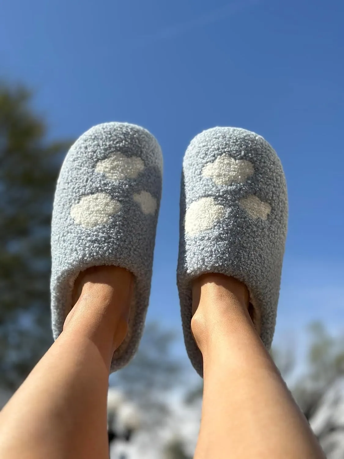 Living Royal Plush Slippers, Cozy Non-Slip Rubber Sole, Soft 100% Polyester, Silly Funny Comfortable Fuzzy Design