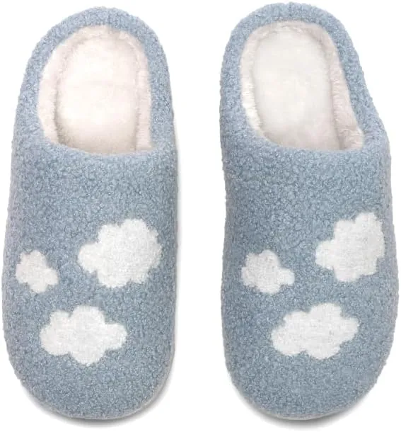 Living Royal Plush Slippers, Cozy Non-Slip Rubber Sole, Soft 100% Polyester, Silly Funny Comfortable Fuzzy Design