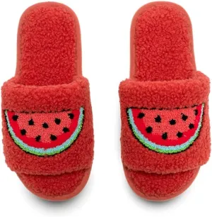 Living Royal Slide Slippers, Novelty Cozy Non-Slip Rubber Sole, Soft 100% Polyester, Funny Fuzzy Design