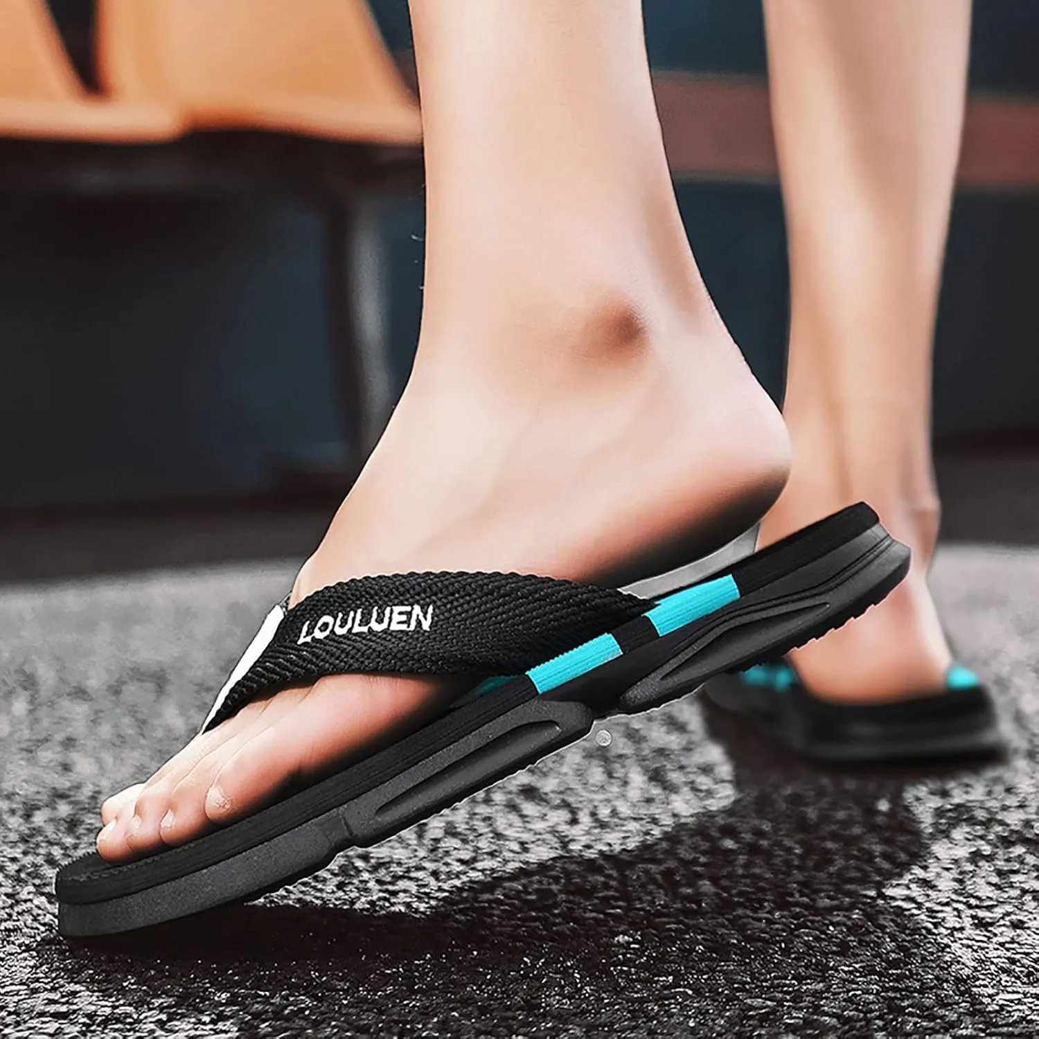 Men Casual Slippers Beach Flip Flops Outdoor Fashion Sandals Shoes Flip Plop Sandals