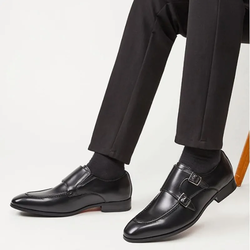 Men's Contemporary Cap Toe Oxfords Genuine Leather Dress Shoes with Anti-Fatigue Technology & Flex Sole