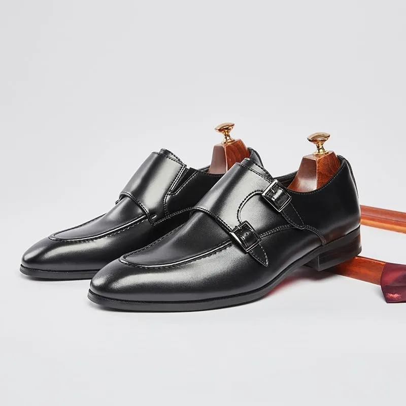 Men's Contemporary Cap Toe Oxfords Genuine Leather Dress Shoes with Anti-Fatigue Technology & Flex Sole