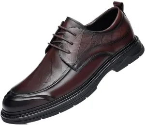 Men's Contemporary Oxford Business Shoes - Lightweight Formal Footwear with Memory Foam Insole for Trade Shows & Professional Conventions