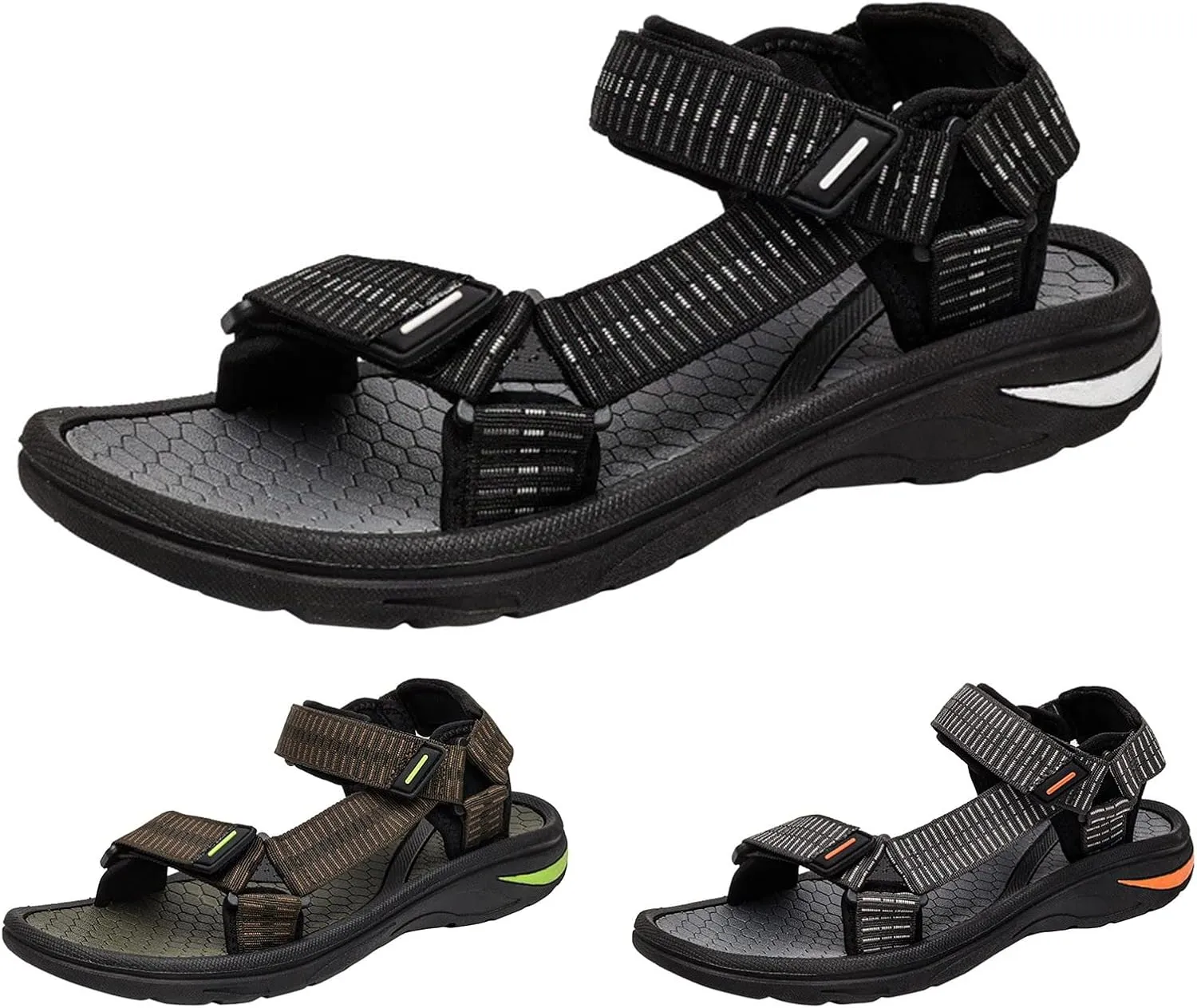 Mens Sandals Mens Beach Sandals Men Summer Shoes Sandal Outdoor with Adjustable Straps