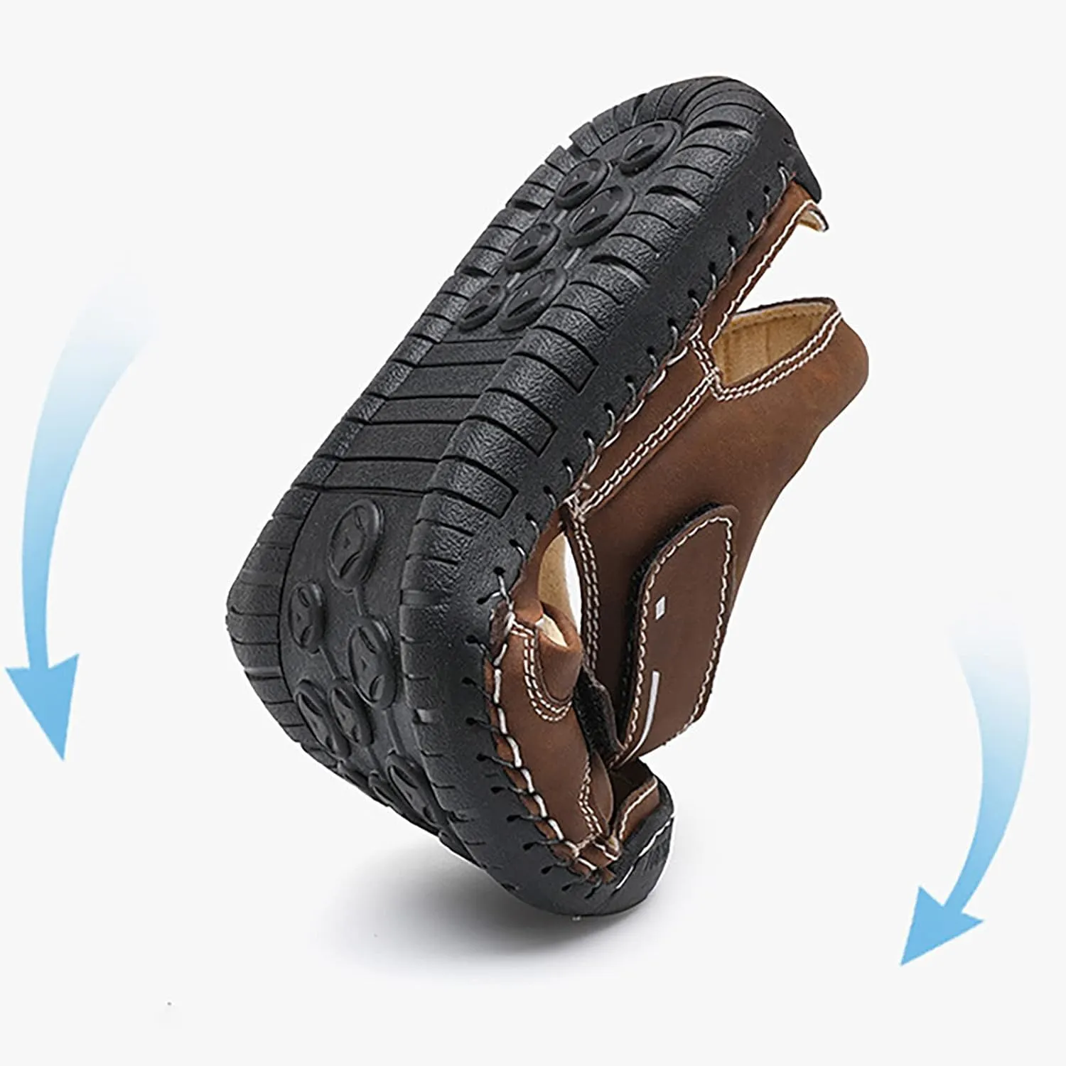 Men's Sandals Open Toe Strap Adjustable Sandal Summer Travel Sandals Men Walking Breathable Hiking Sandal
