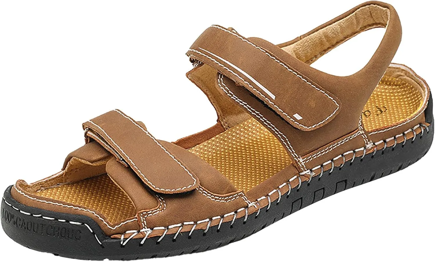 Men's Sandals Open Toe Strap Adjustable Sandal Summer Travel Sandals Men Walking Breathable Hiking Sandal