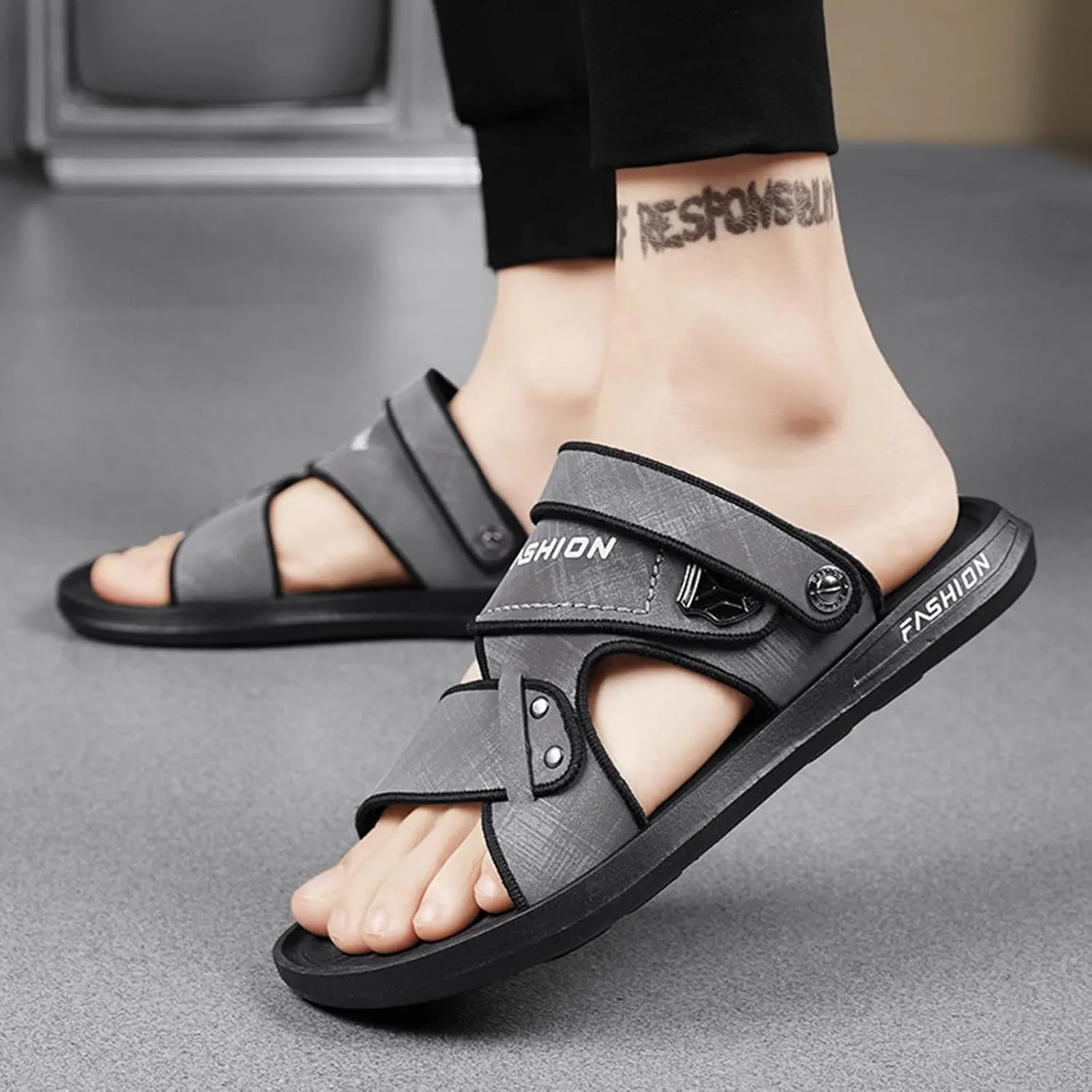 Mens Sandals Sandal for Men Mens Beach Sandals Summer Hiking Outdoor Adjustable Straps Comfort Sandal
