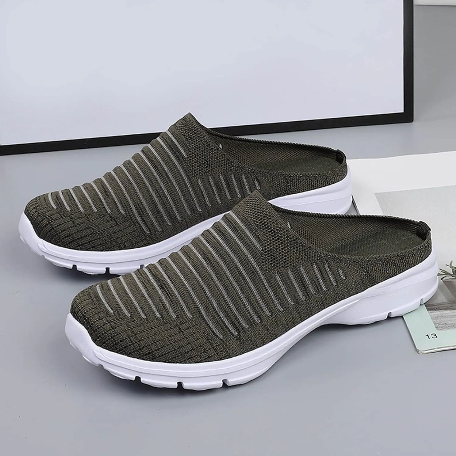 Mens Slippers with Arch Support Casual Mules Running Shoes for Men Boots Casual Shoes Trendy White Sneakers Red Tennis Shoe Loafers Dress Shoe