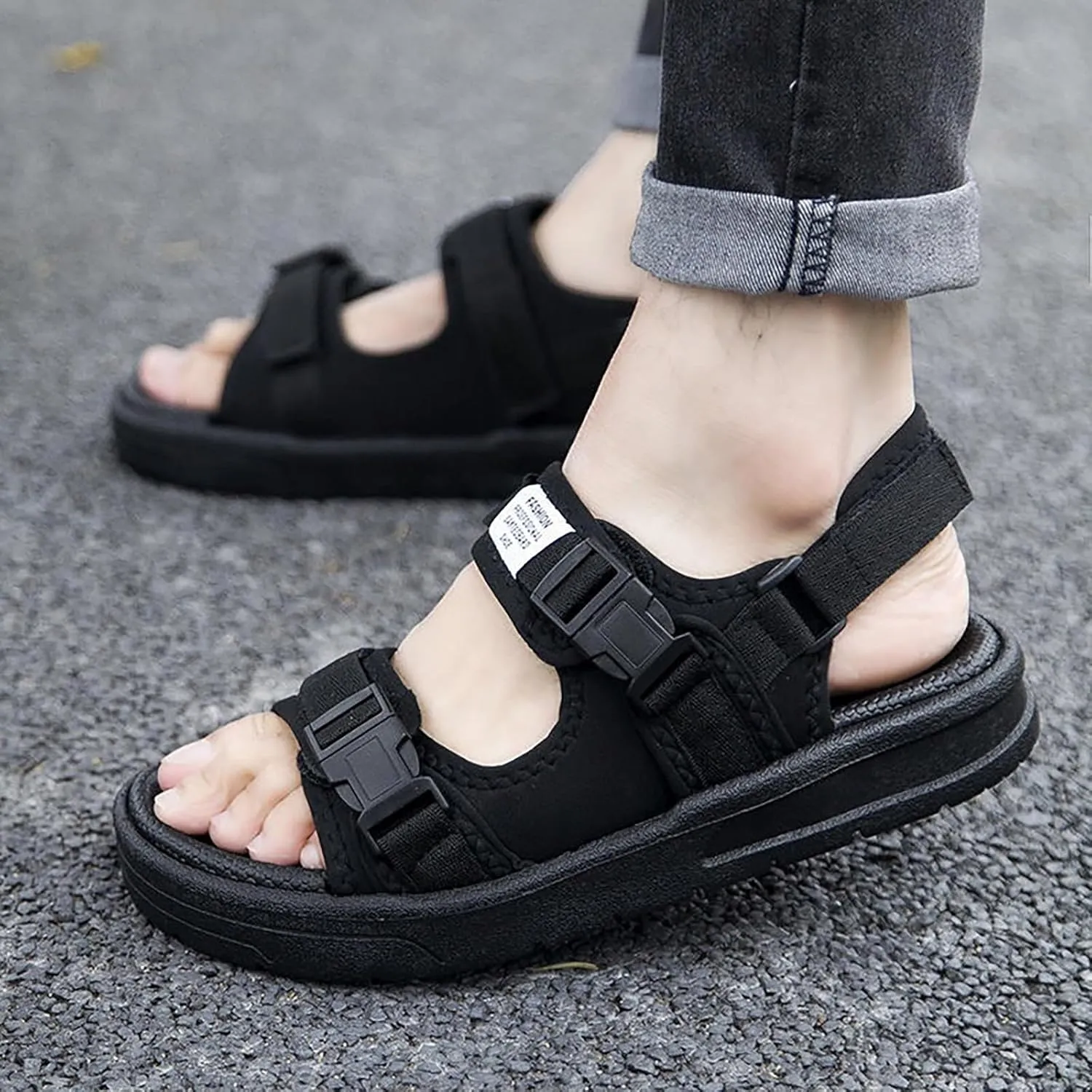 Men's Sports Sandals With Adjustable Strap For Summer Beach Athletic Men's Sandal with Arch Support