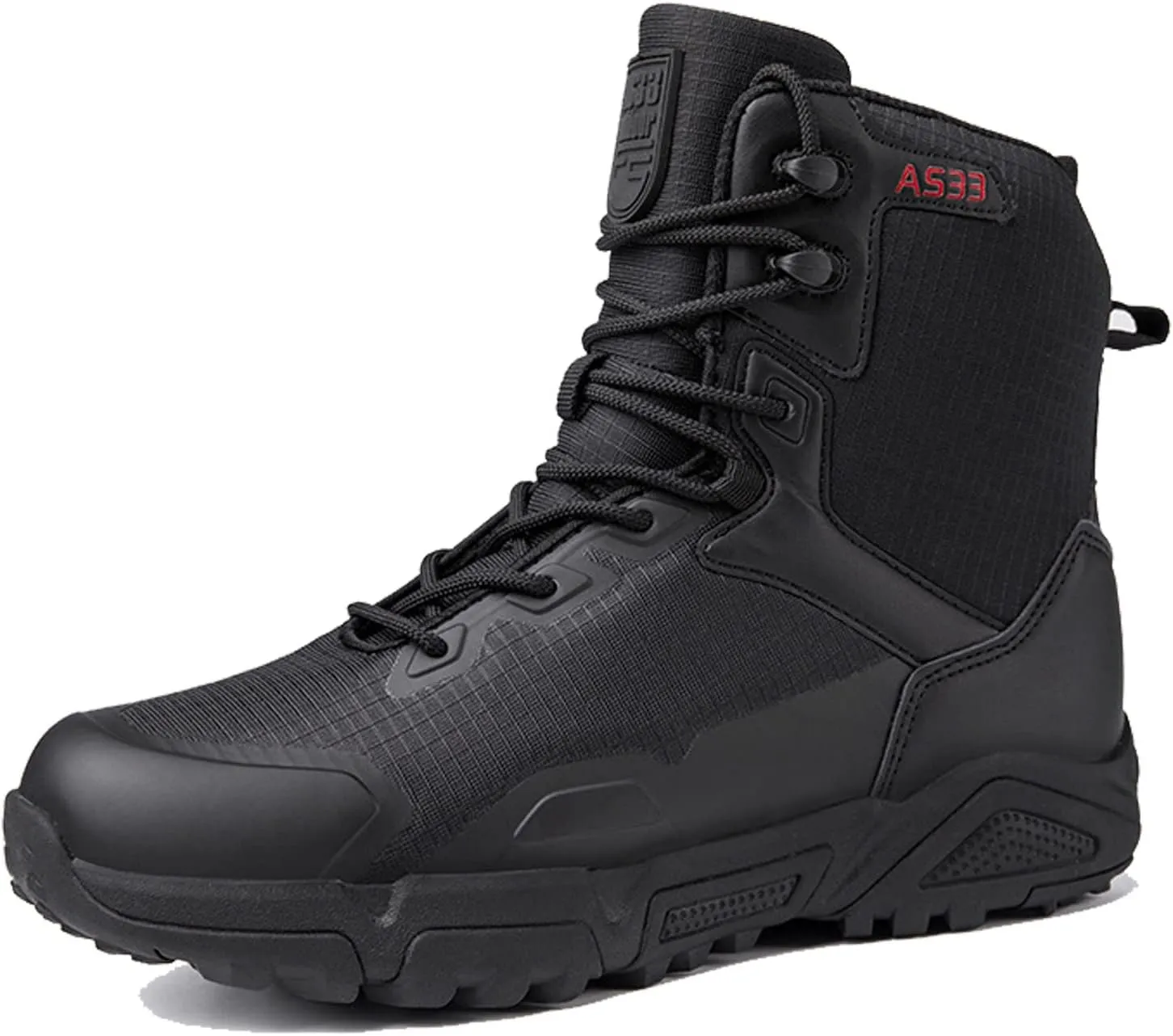 Men's Work Boots Hunting Boots Lightweight Combat Boots Microfiber Leather Military Tactical Motorcycle Boots