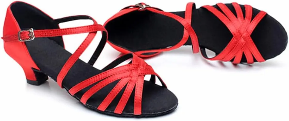 MSMAX Women Latin Dance Shoes High Heel Jazz Ballroom Dancing Shoe