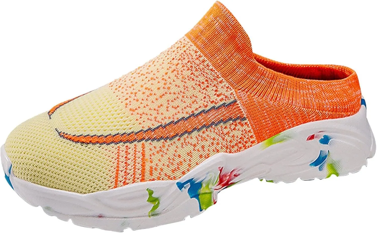 Mules for Women 2025 Backless Walking Sneakers Running Shoes for Women Jogging Women's Casual Shoes Women's Fashion Sneakers Slip On Tennis Shoe White Loafers