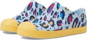 Native Shoes Kids Jefferson Print (Little Kid/Big Kid) - Shoes for Kids - Lightweight - EVA Upper - EVA Lining Air Blue/Pineapple Yellow/Animal Print 6 Big Kid M