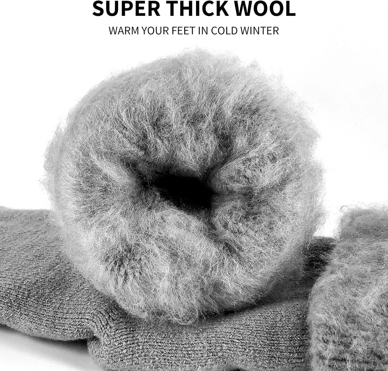 NOVAYARD Non Slip Grippy Sock Warm Fuzzy Winter Thermal hospital Slipper Socks for Women Men 3 Pairs