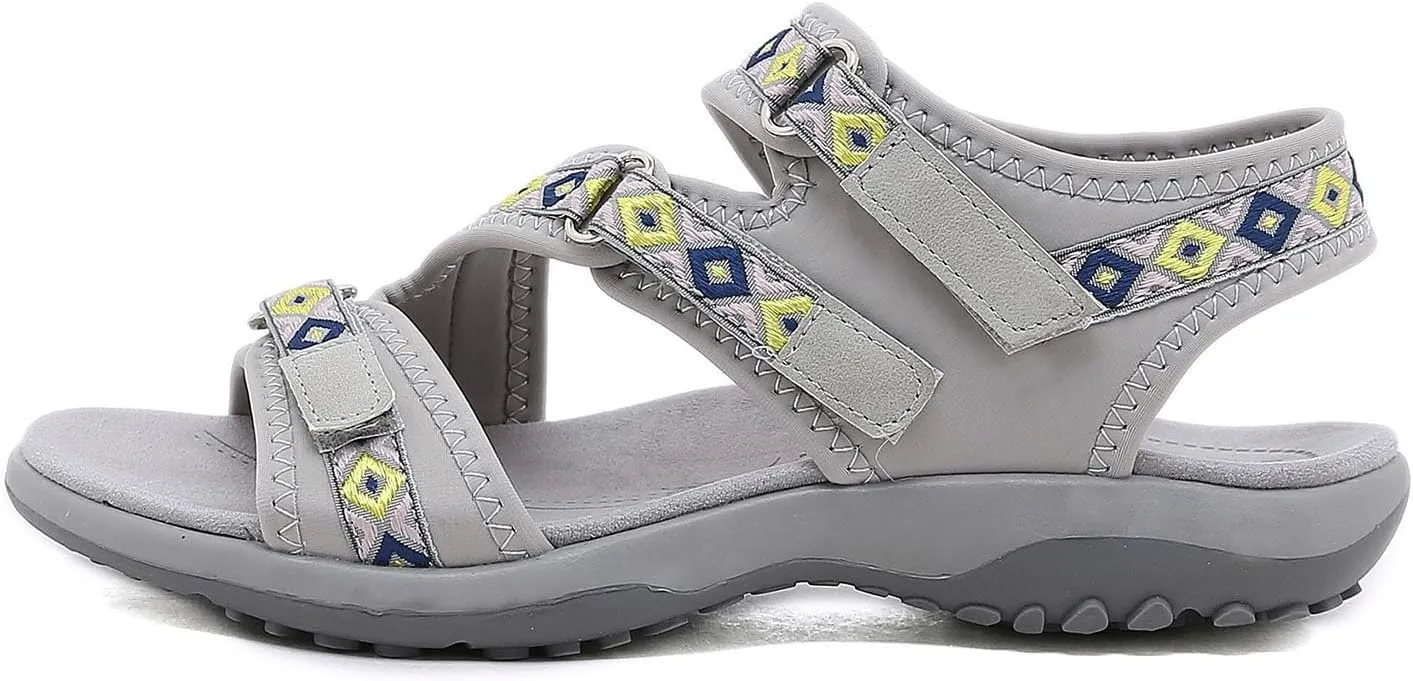Orthopedic Sandals for Women,Womens Hiking Comfortable Walking Sandals Athletic Water Sandal with Adjustable Straps