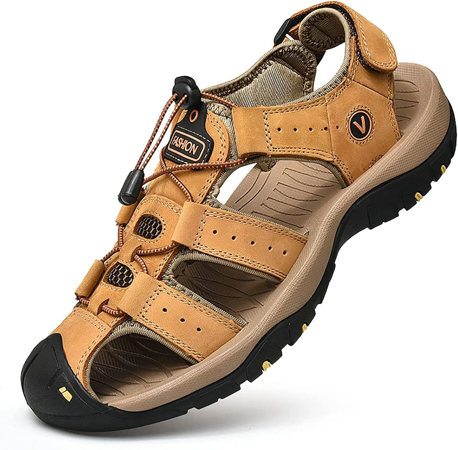 Outdoor Summer Walking Beach Hiking Fishing Barefoot Footwear Shoes Leather Sandals For Men Also Sandals