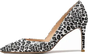 SAMMITOP Women's Pointed Toe D'Orsay Slip On Pumps Party Wedding Dress Dance Shoes
