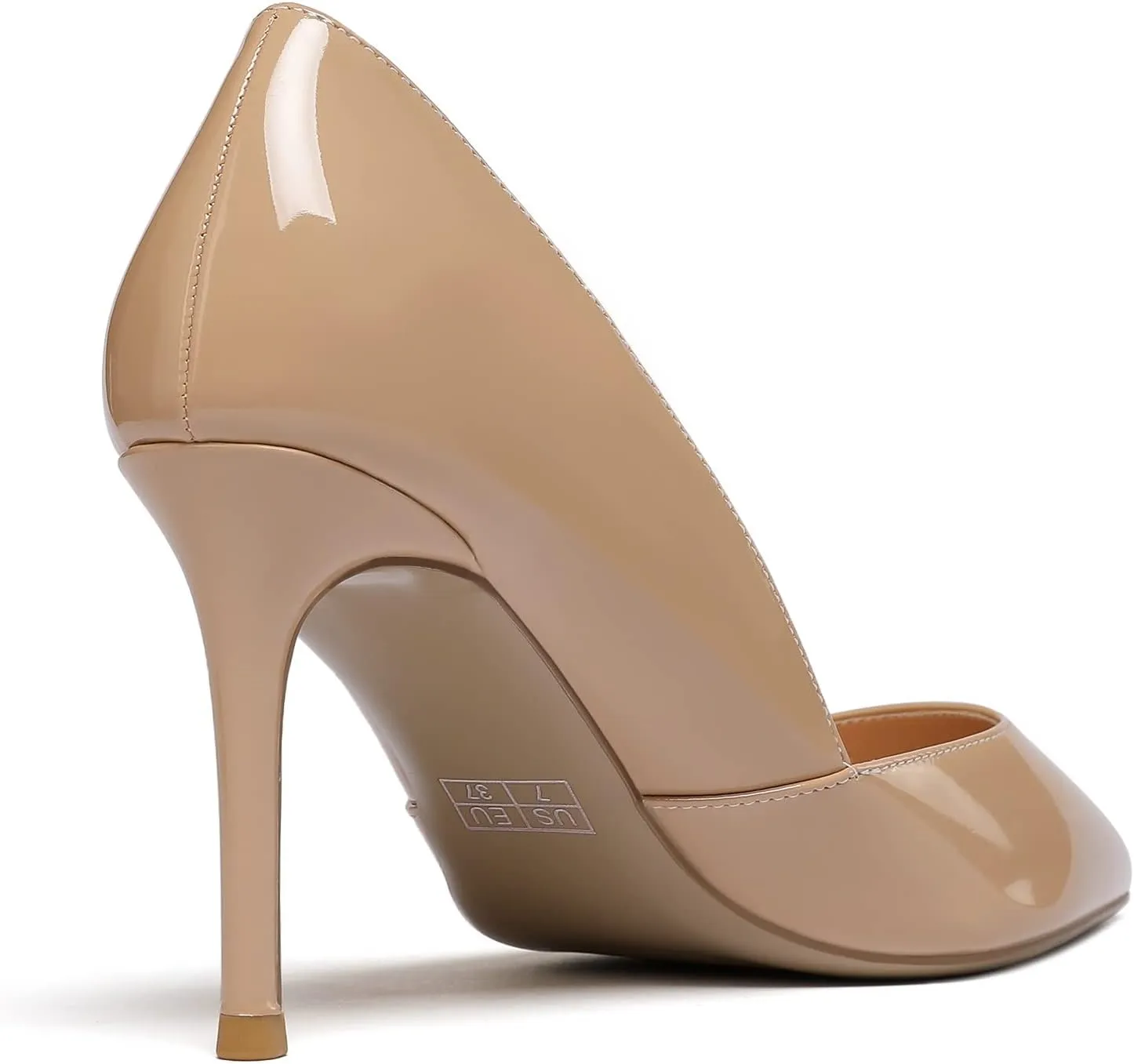 SAMMITOP Women's Pointed Toe D'Orsay Slip On Pumps Party Wedding Dress Dance Shoes