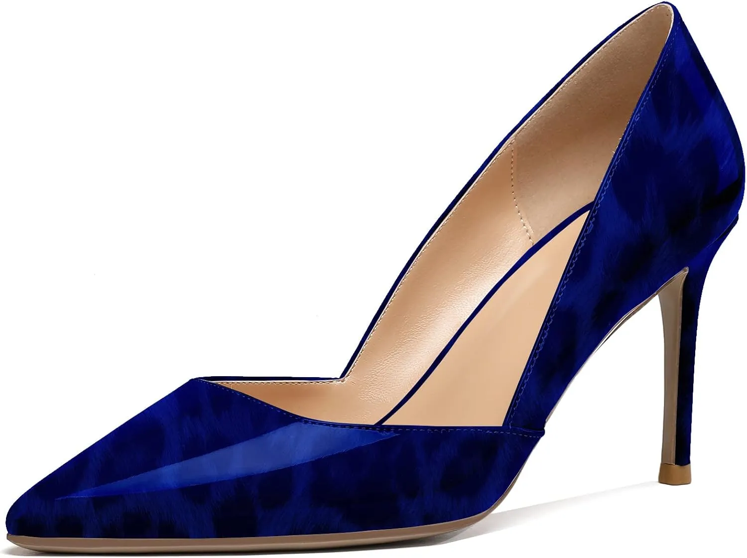 SAMMITOP Women's Pointed Toe D'Orsay Slip On Pumps Party Wedding Dress Dance Shoes