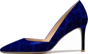 SAMMITOP Women's Pointed Toe D'Orsay Slip On Pumps Party Wedding Dress Dance Shoes