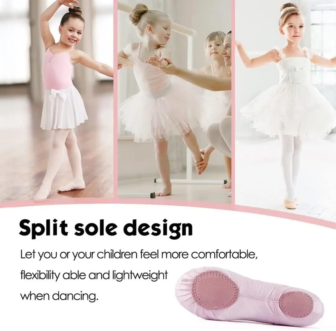 Satin Ballet Slippers for Girls - Toddler Dance Shoes (Little Kid/Big Kid)