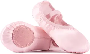 Satin Ballet Slippers for Girls - Toddler Dance Shoes (Little Kid/Big Kid)