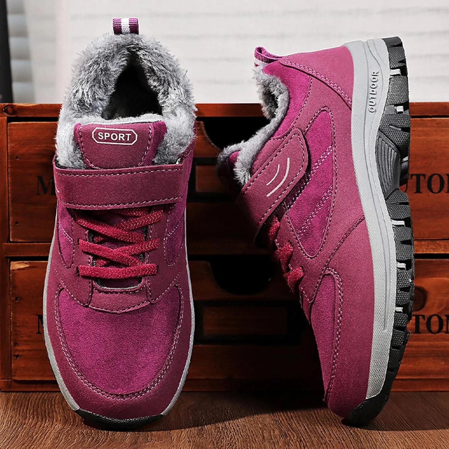 Snow Boots for Women Warm Winter Boots Anti-Slip Comfortable Ankle Boots Cold Weather Boot Walking Shoes for Men