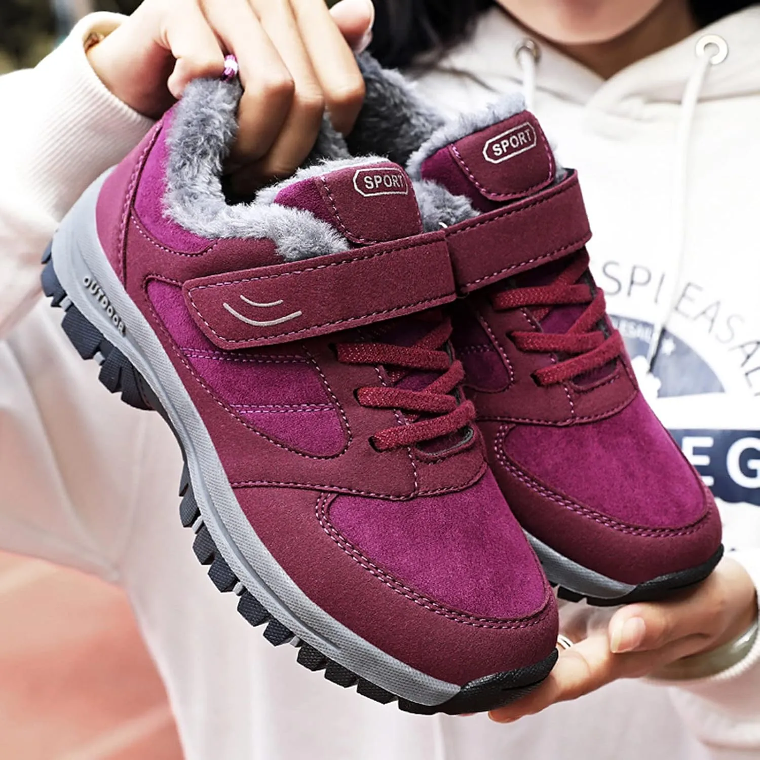 Snow Boots for Women Warm Winter Boots Anti-Slip Comfortable Ankle Boots Cold Weather Boot Walking Shoes for Men