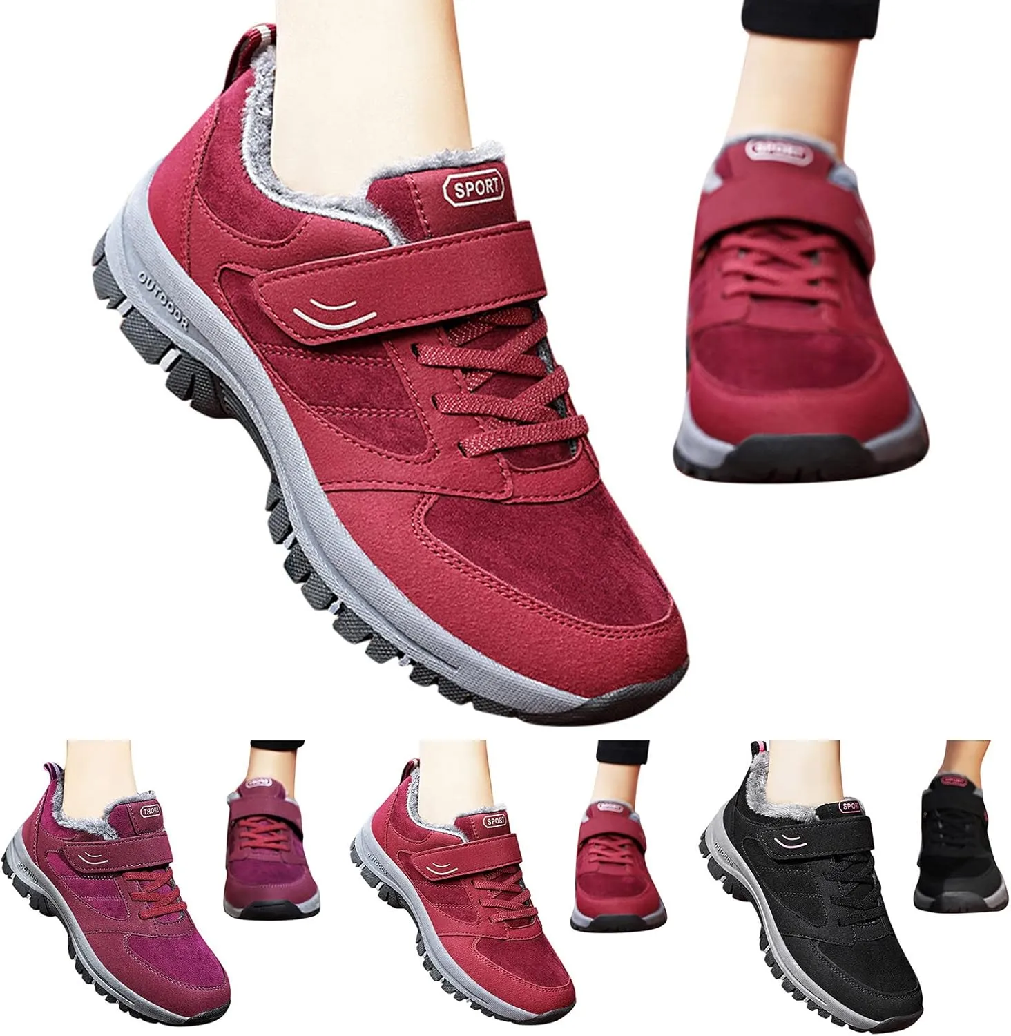 Snow Boots for Women Warm Winter Boots Anti-Slip Comfortable Ankle Boots Cold Weather Boot Walking Shoes for Men