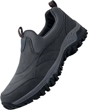 Snow Shoes for Men Womens Winter Non-Slip Work Boots for Men Slip On Walking Shoes