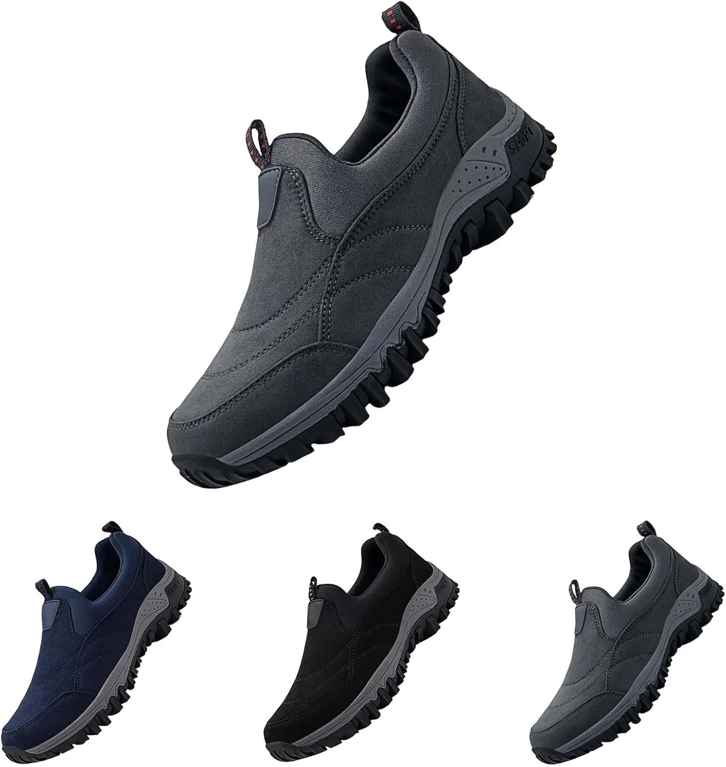 Snow Shoes for Men Womens Winter Non-Slip Work Boots for Men Slip On Walking Shoes