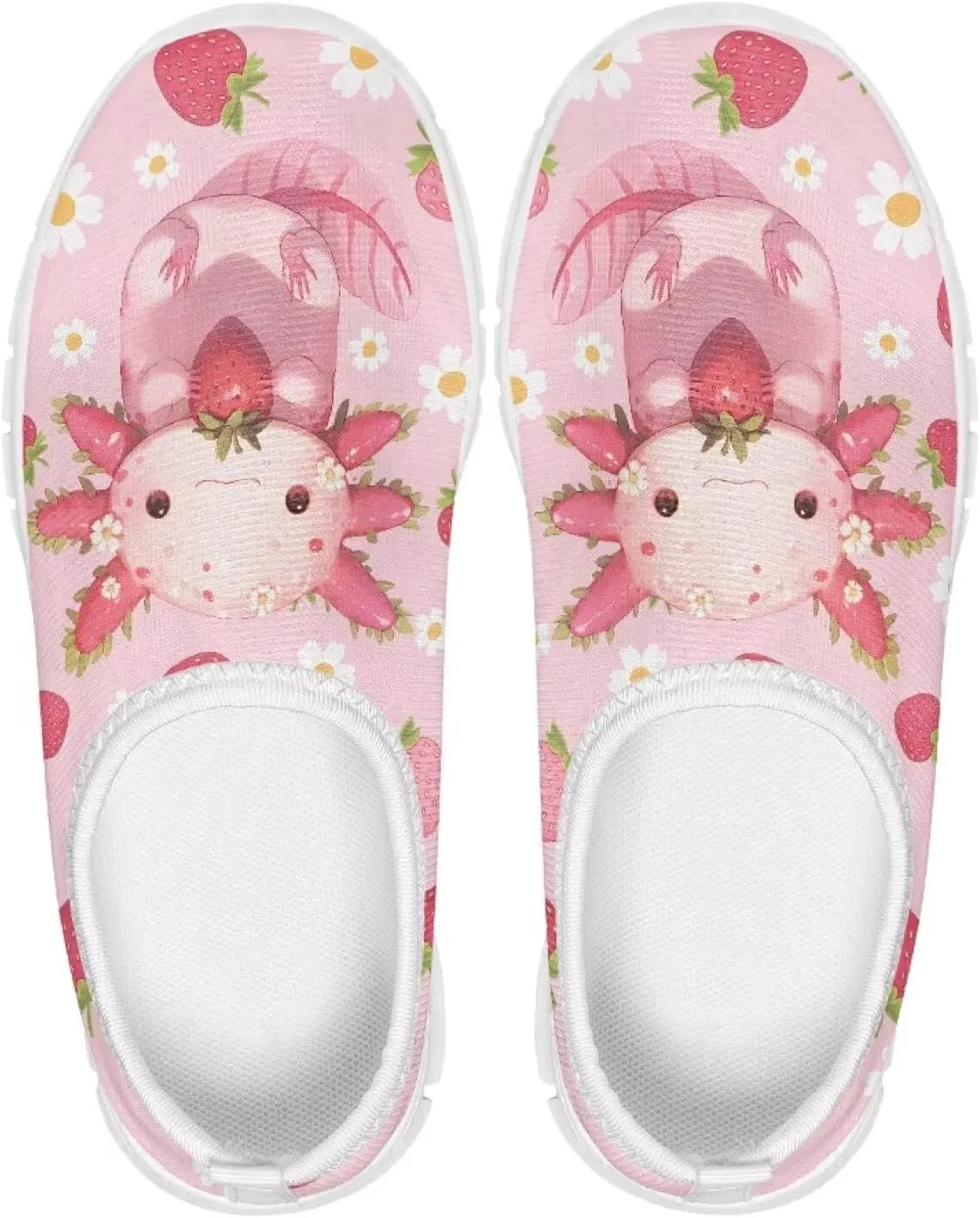 Stylish Slip On Flats Sneakers for Boys & Girls,Comfortable Athletic Shoes for Outdoor & Daily Wear,White Sole