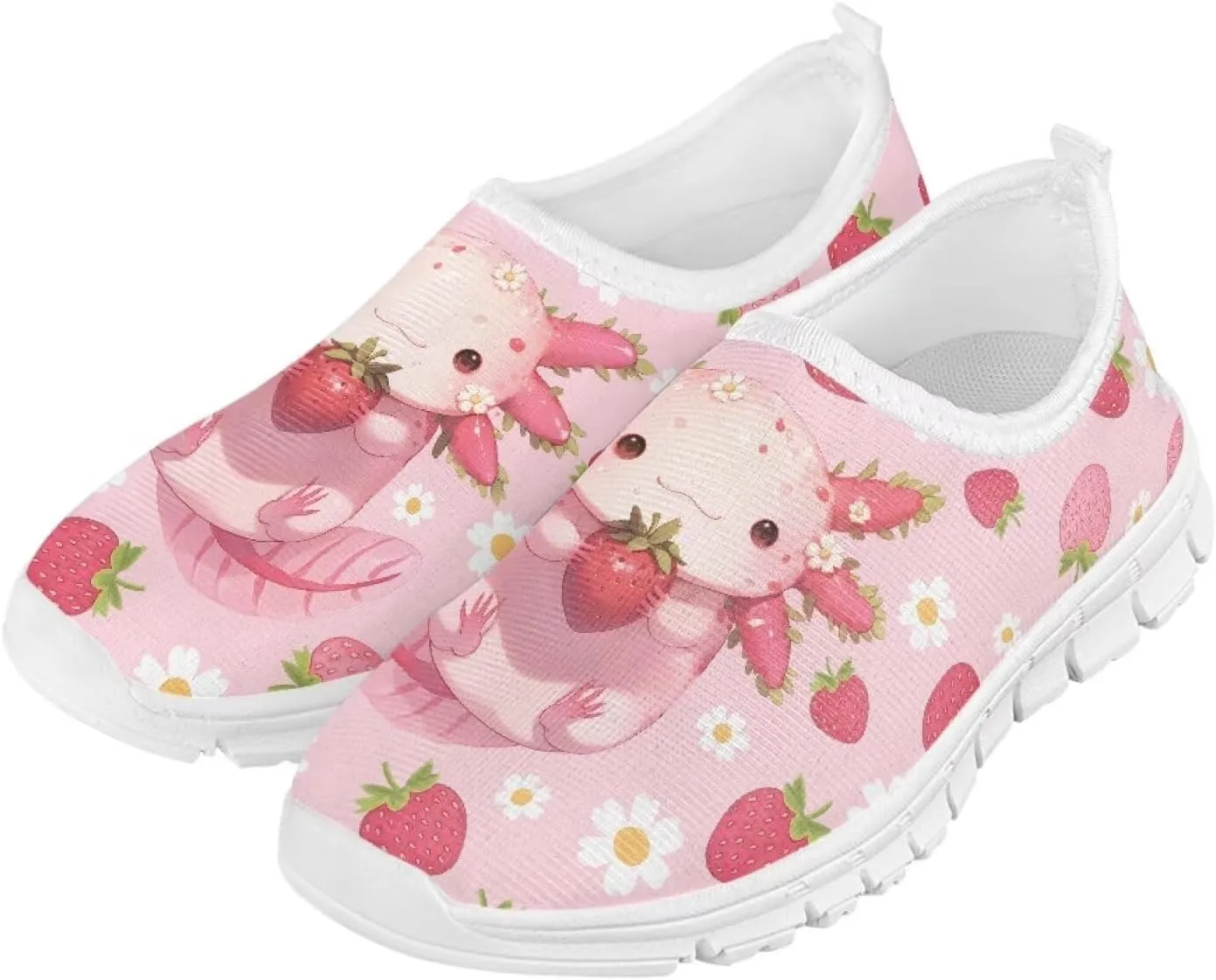 Stylish Slip On Flats Sneakers for Boys & Girls,Comfortable Athletic Shoes for Outdoor & Daily Wear,White Sole