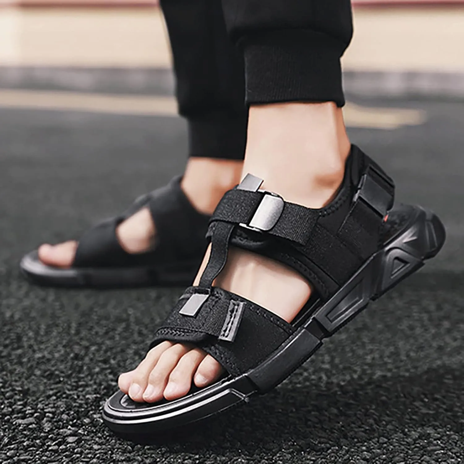 Summer New Outdoor Leisure Beach Shoes Men'S Bottom Shoes